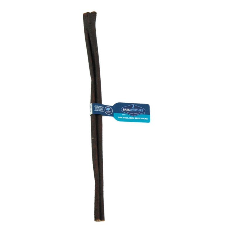 Barkworthies 12in Beef Collagen Grain Free Stick