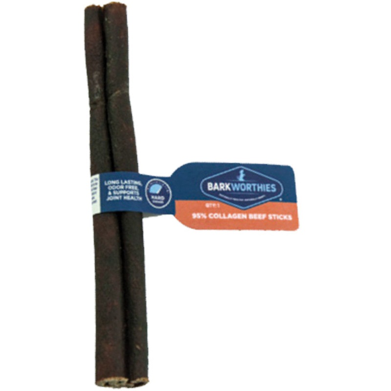 Barkworthies 6in Peanut Butter Beef Collagen Grain Free Stick