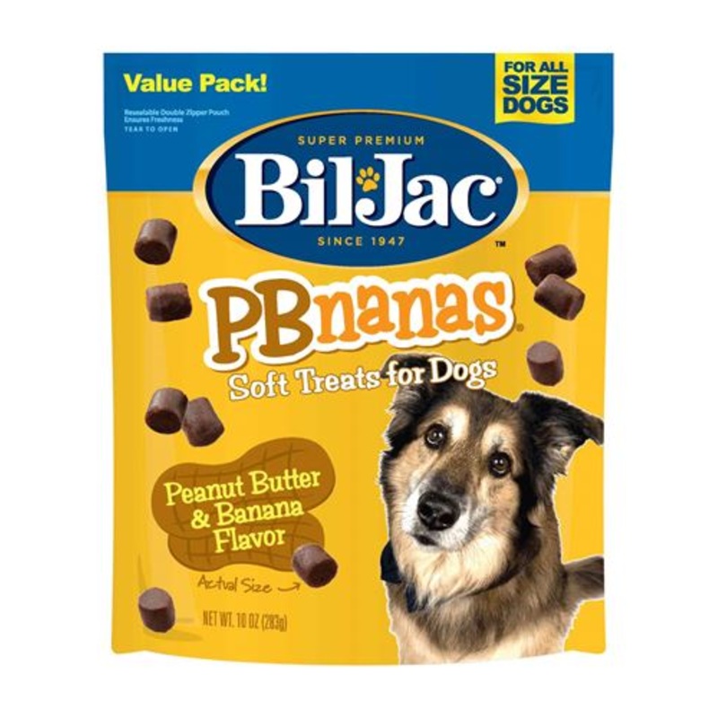 Bil-Jac Soft Chews Peanut Butter Banana Dog Treat 10oz