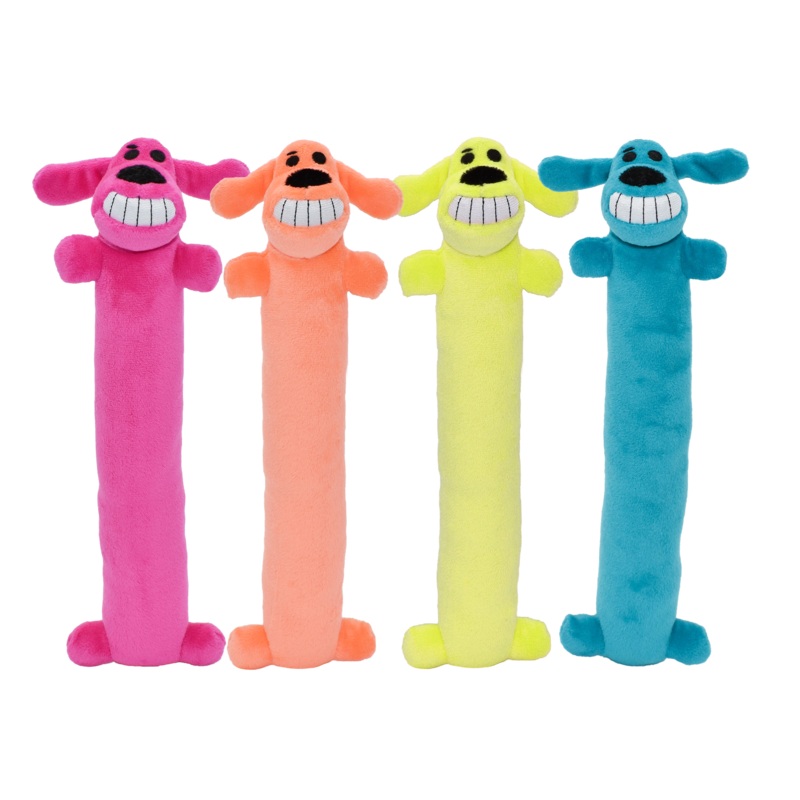 Multipet Plush Dog Toy Loofa Dog, The Original 12in Assorted
