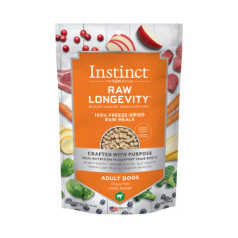 Nature's Variety Instinct Longevity Freeze Dried Raw Meals for Dogs 9.5oz Lamb