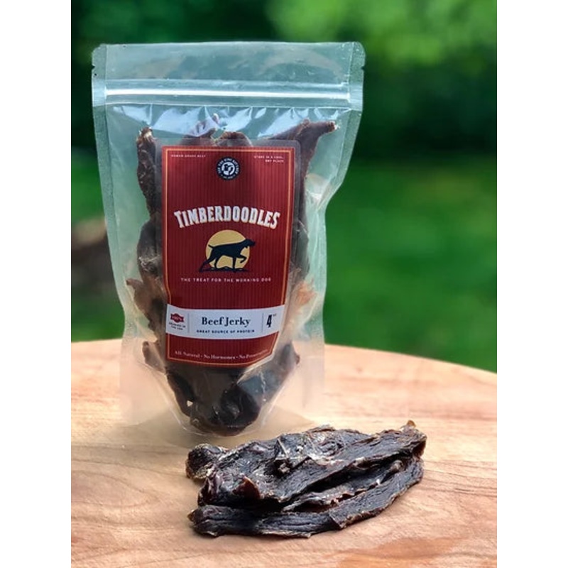 Timberdoodles Jerkey Treat for Dogs 4oz Beef