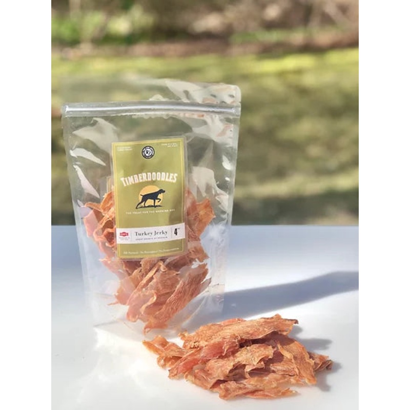 Timberdoodles Jerkey Treat for Dogs 4oz Turkey